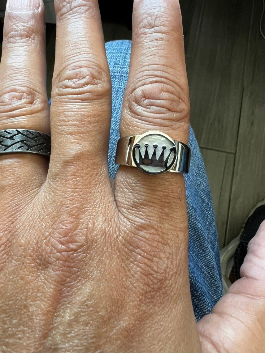 Crown Ring, Stainless Steel