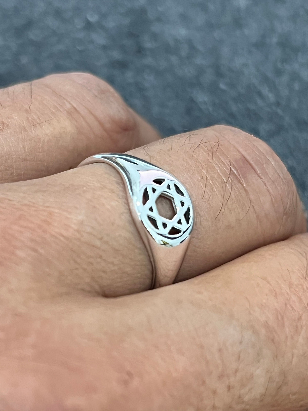 Sterling Silver Star of David Ring