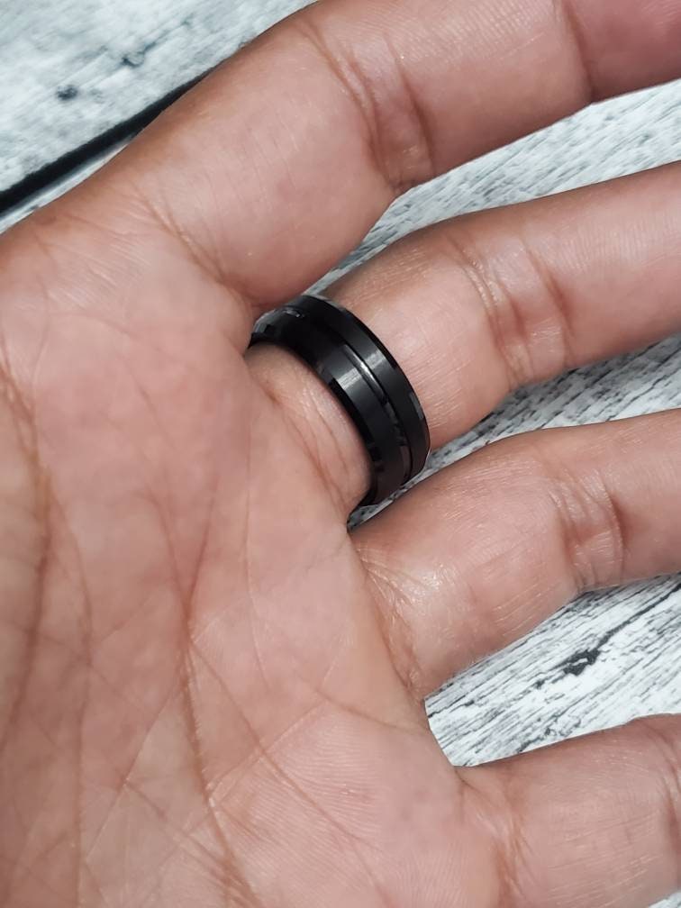 Midnight Men's Ring – Tungsten