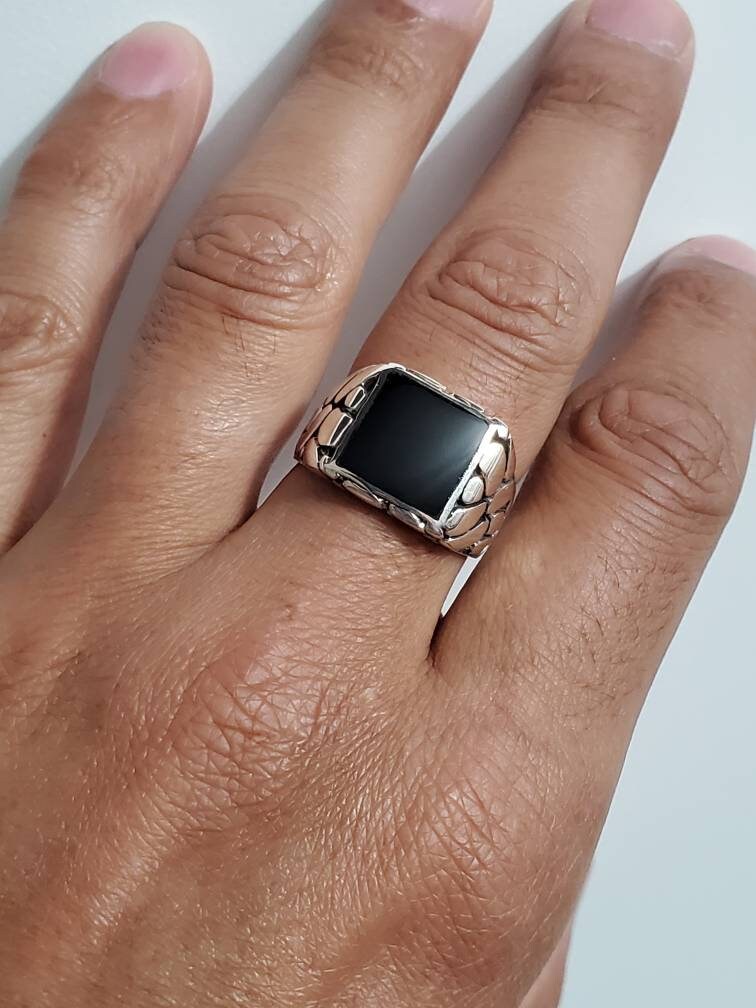 Onyx Masculine Men's Ring