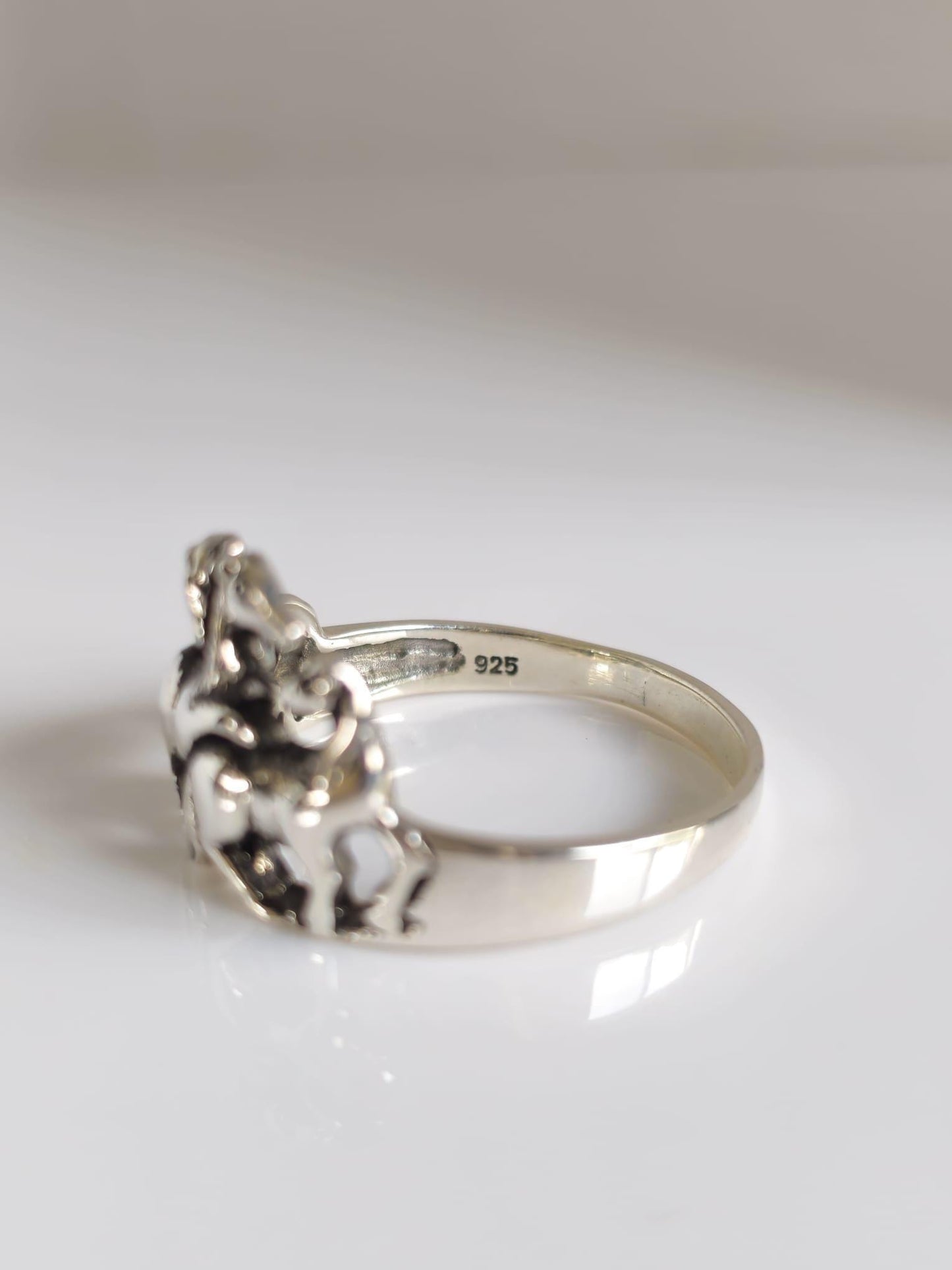 Sterling Silver Horse Ring: Equestrian Jewelry Gift