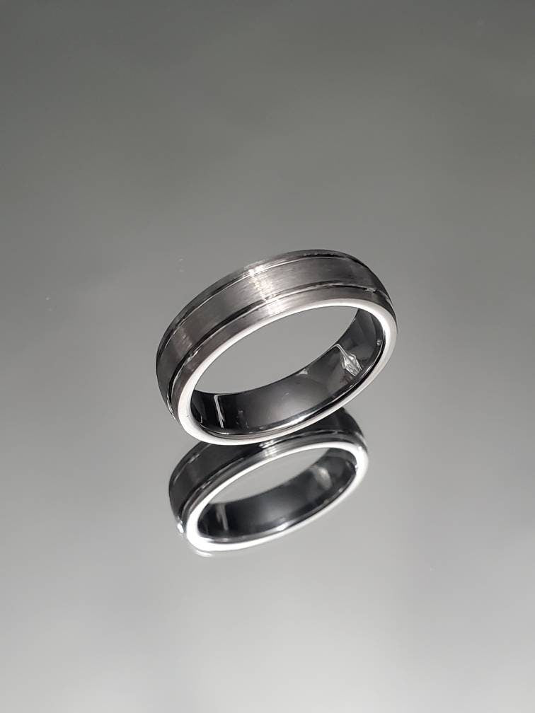 Tungsten Ring, Wedding Men's Ring, Unisex Band, Thumb Ring