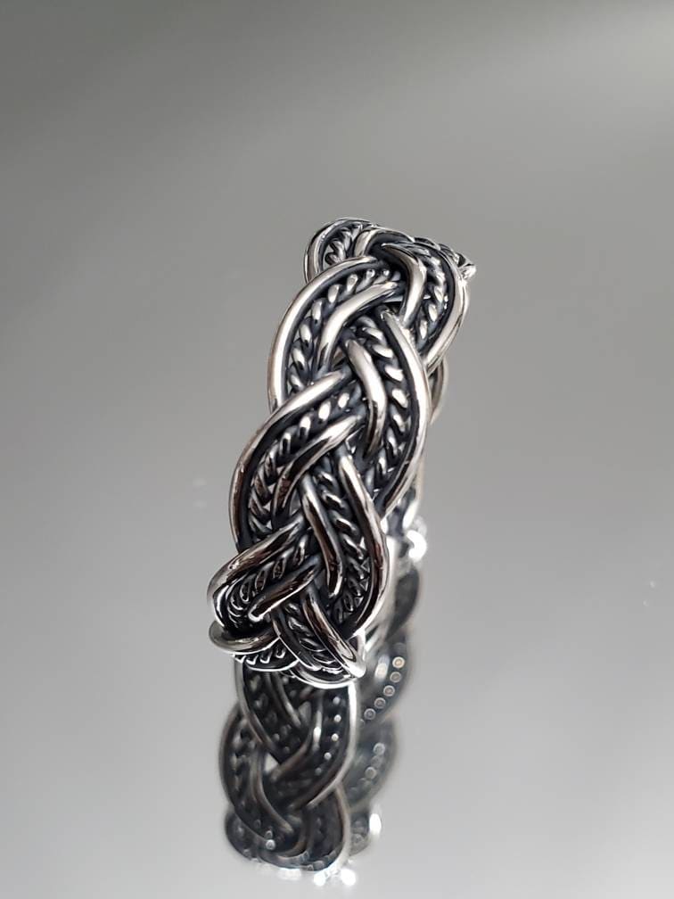 Men's Ring – 925 Sterling Silver with 8mm Band Width