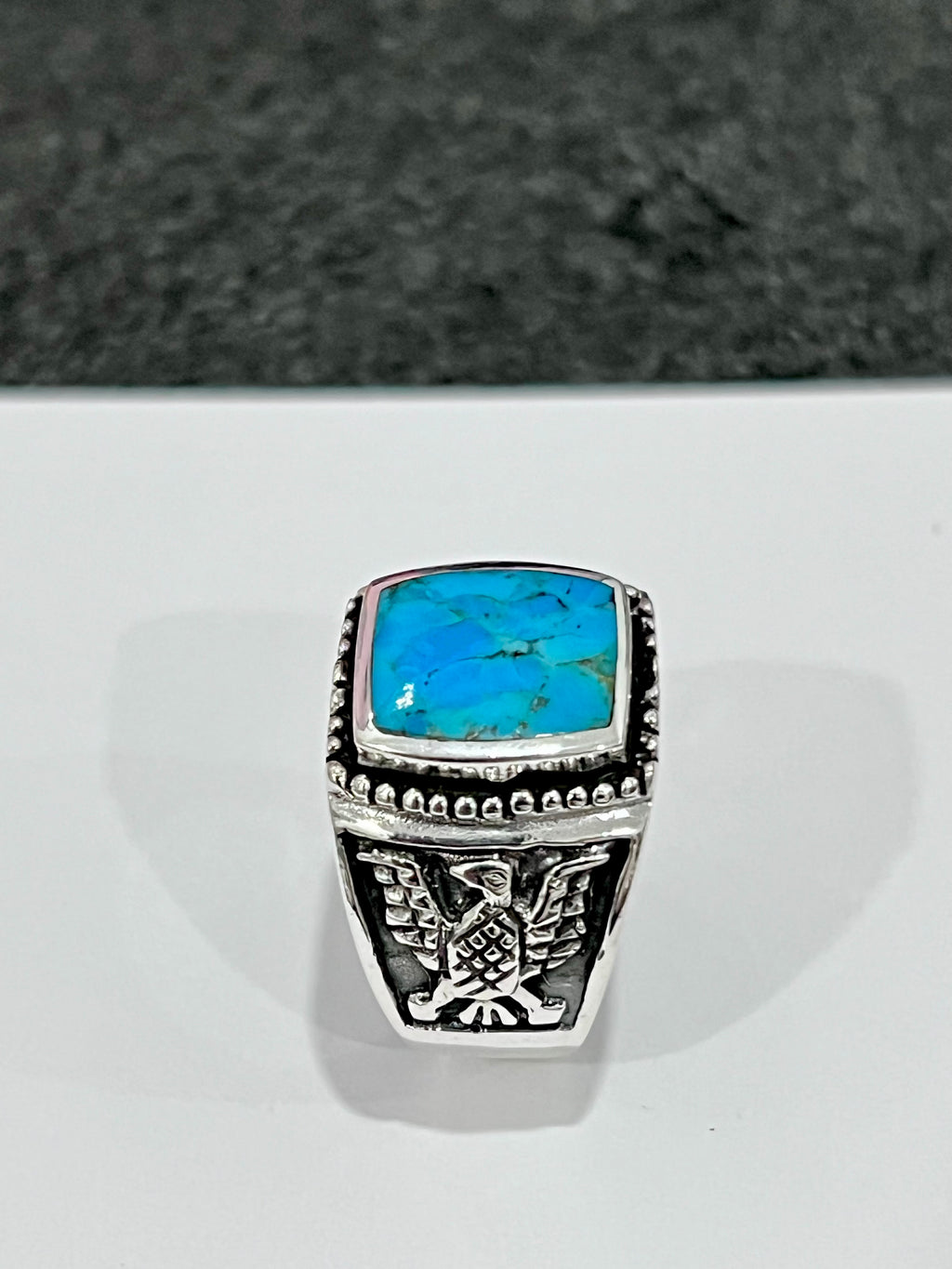 Kingsman Turquoise Eagle Ring
