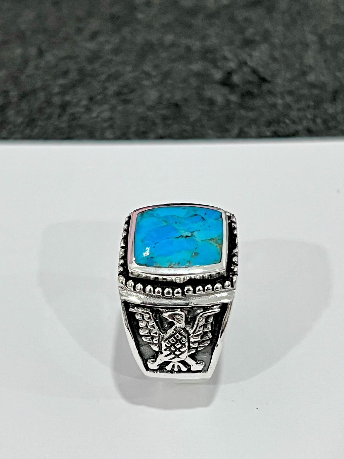 Kingsman Turquoise Eagle Ring