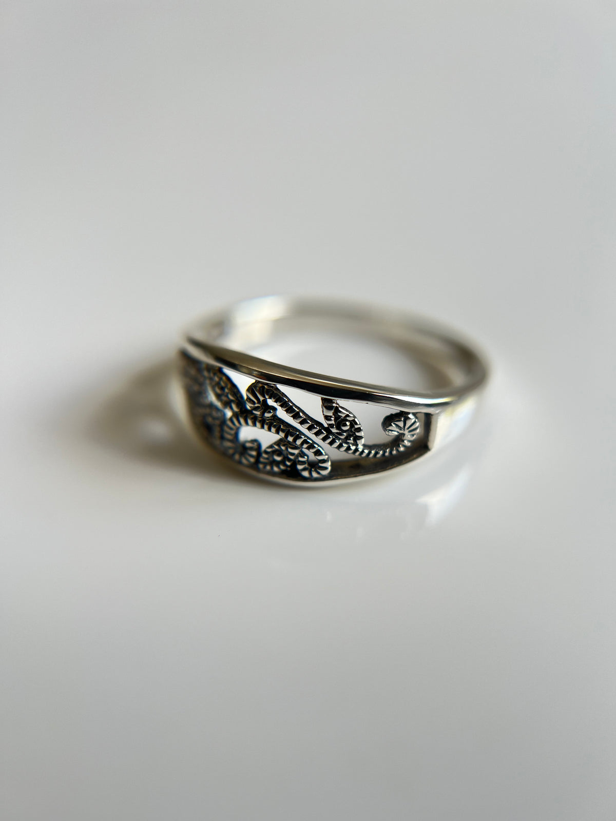 Evil Eye Leaf Vines Ring