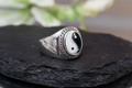 Yin Yang Men's Signet Ring – 925 Sterling Silver