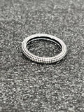 Beaded Unisex Ring – Sterling Silver