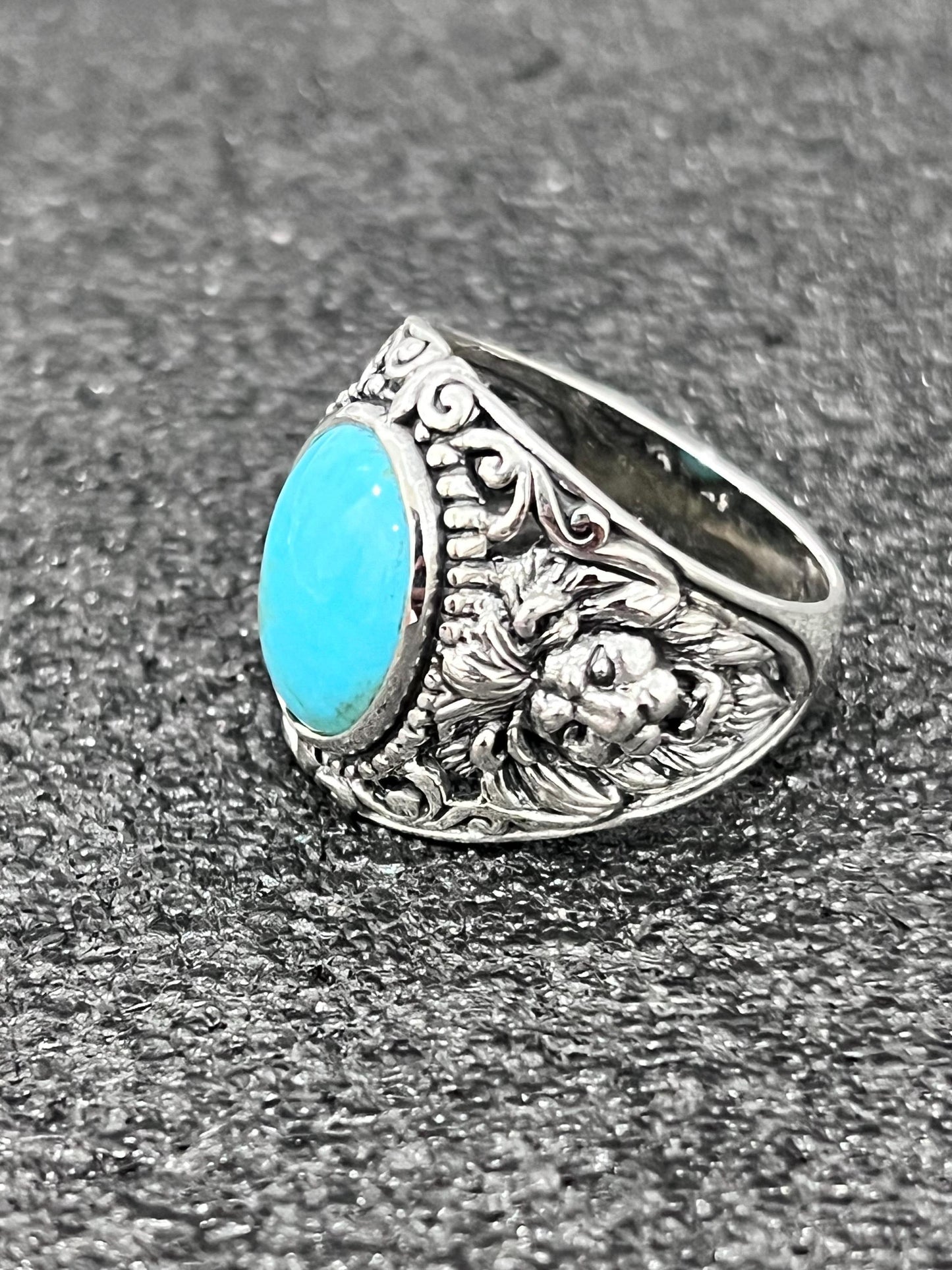 Roaring Lion Turquoise Ring