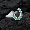 Horseshoe Turquoise Ring – Sterling Silver