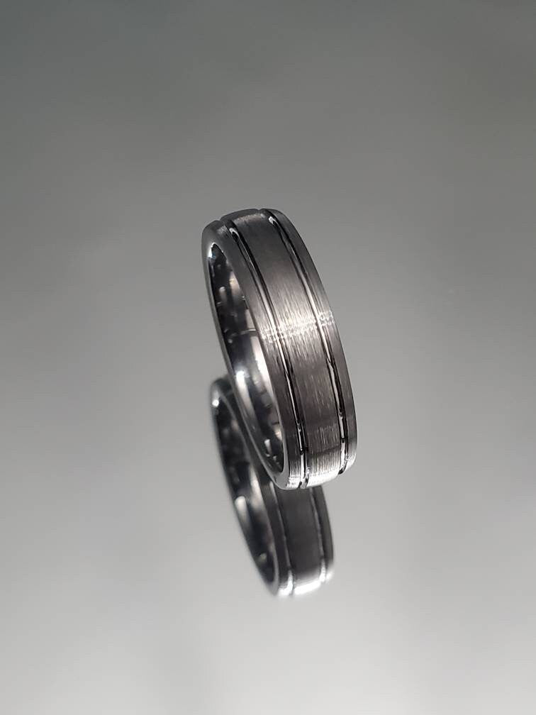 Tungsten Ring, Wedding Men's Ring, Unisex Band, Thumb Ring