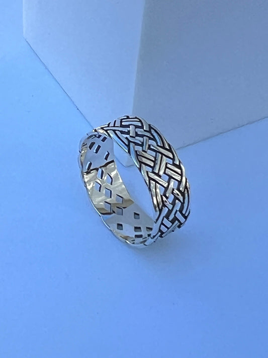 Braided Sterling Silver Band