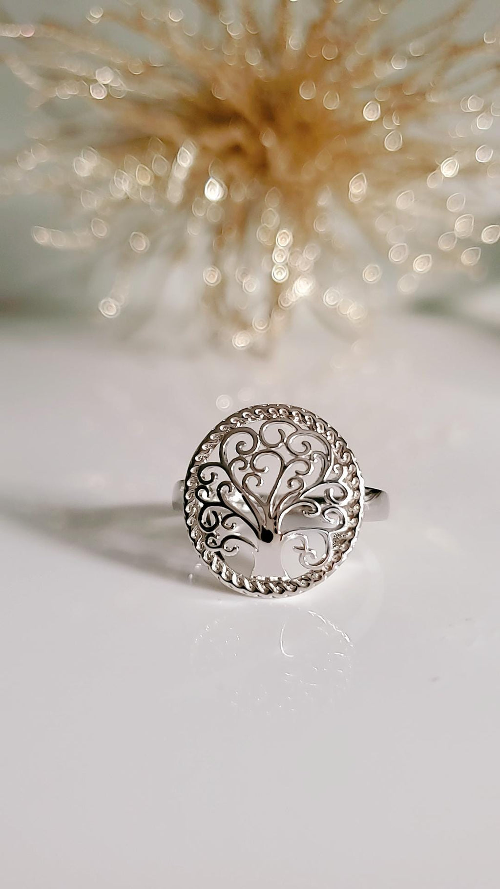 Around the World Tree of Life Ring Sterling Silver 925