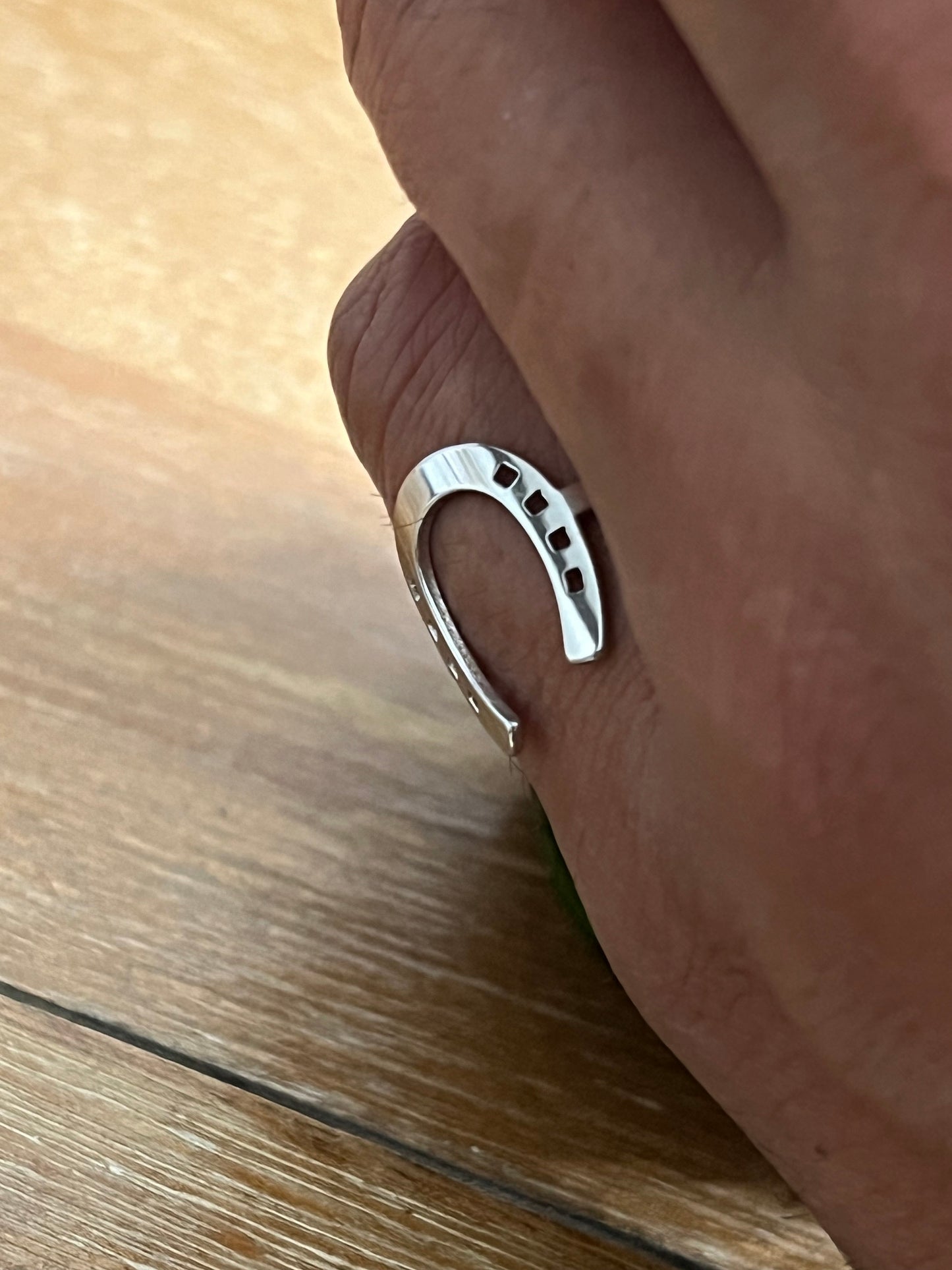 Horse Shoe Ring Men's Stainless Steel