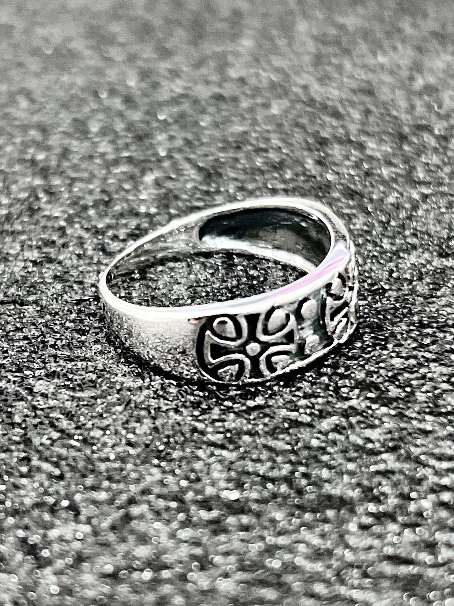 Maltese Cross Sterling Silver Men's Ring