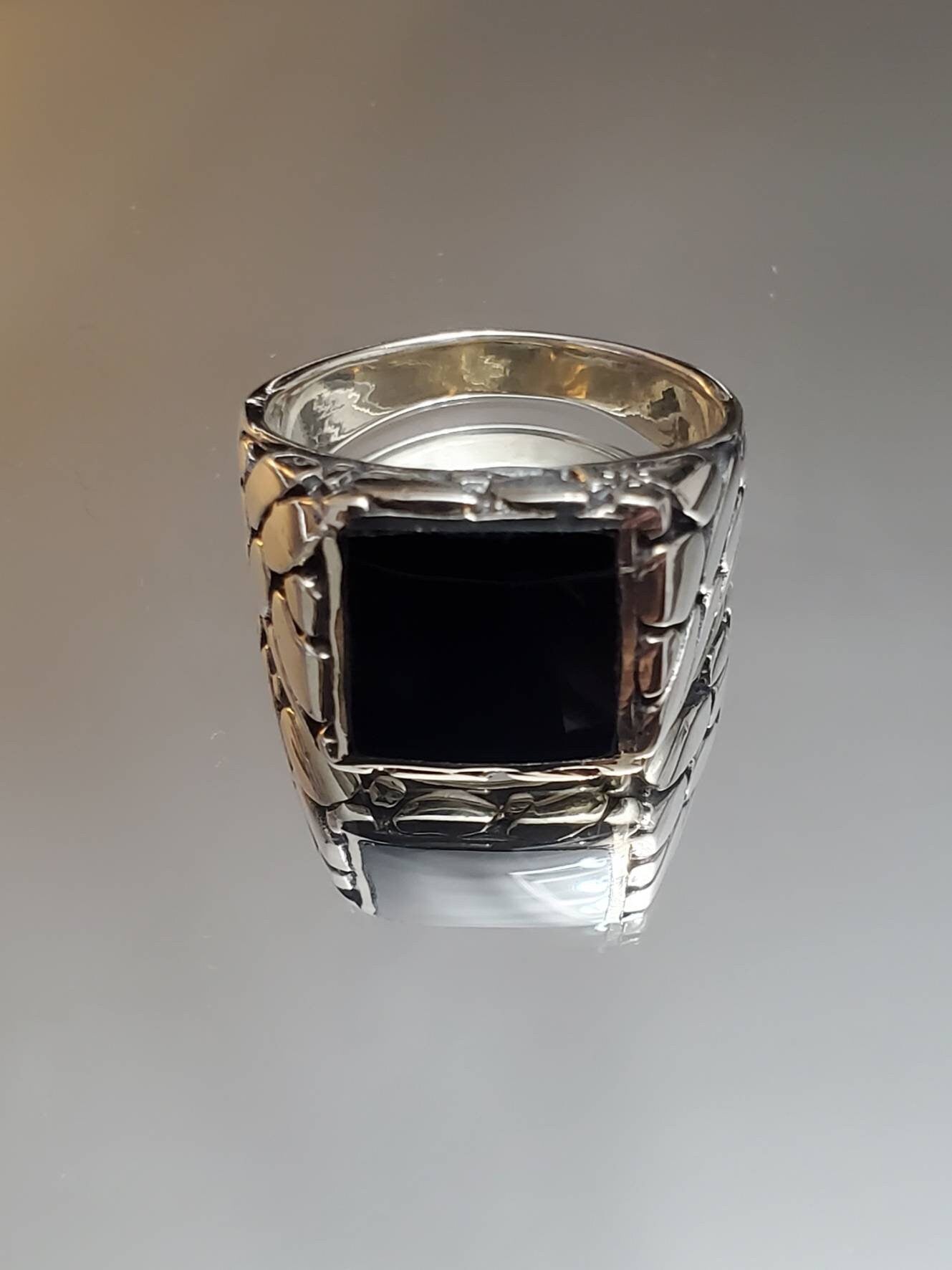 Onyx Masculine Men's Ring