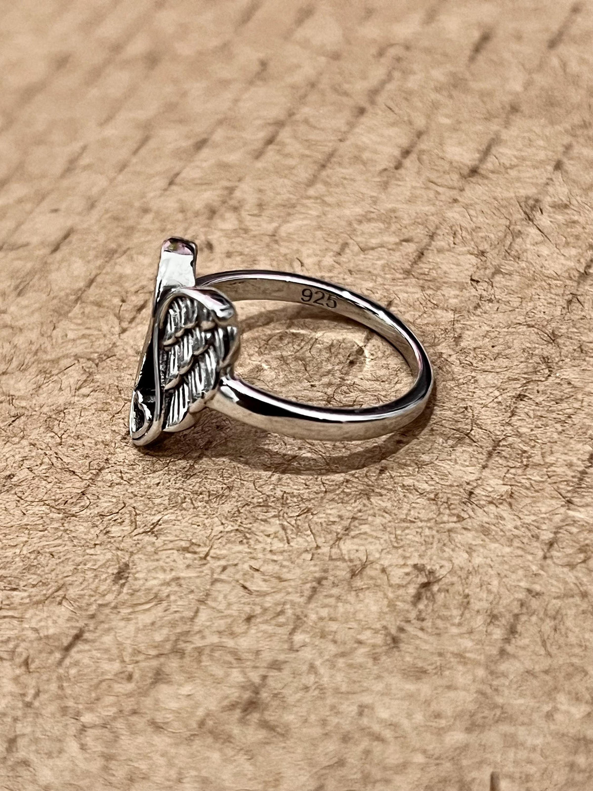 Wings Ring – Sterling Silver with Rhodium Plated
