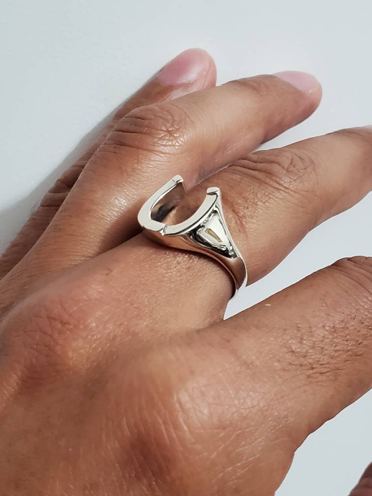 Horse Shoe Ring Lucky Horseshoe Equestrian Ring