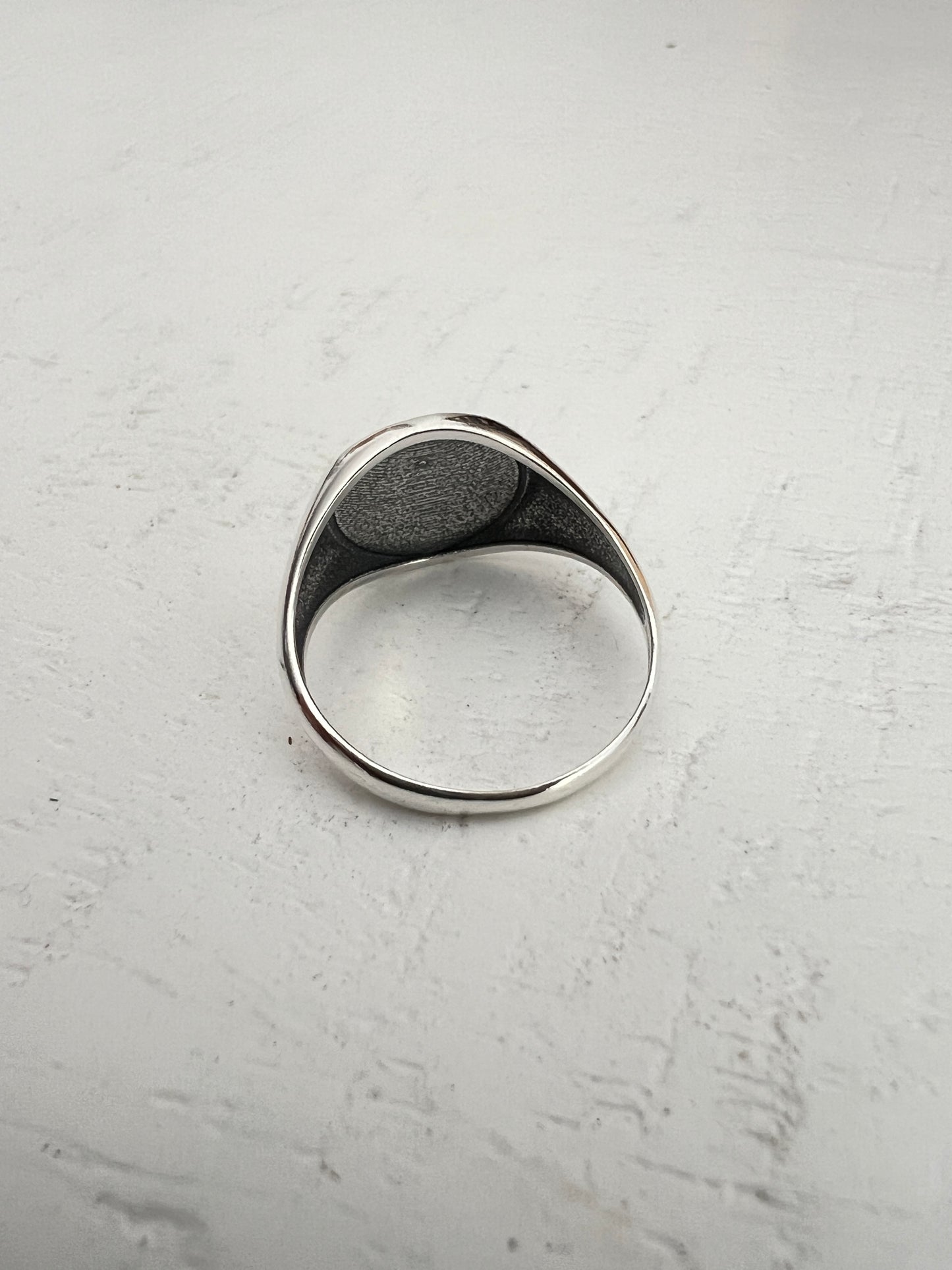 Eye of Horus Ring Sterling Silver, 12mm Face Height, Oxidized Finish | Ancient Egyptian Jewelry