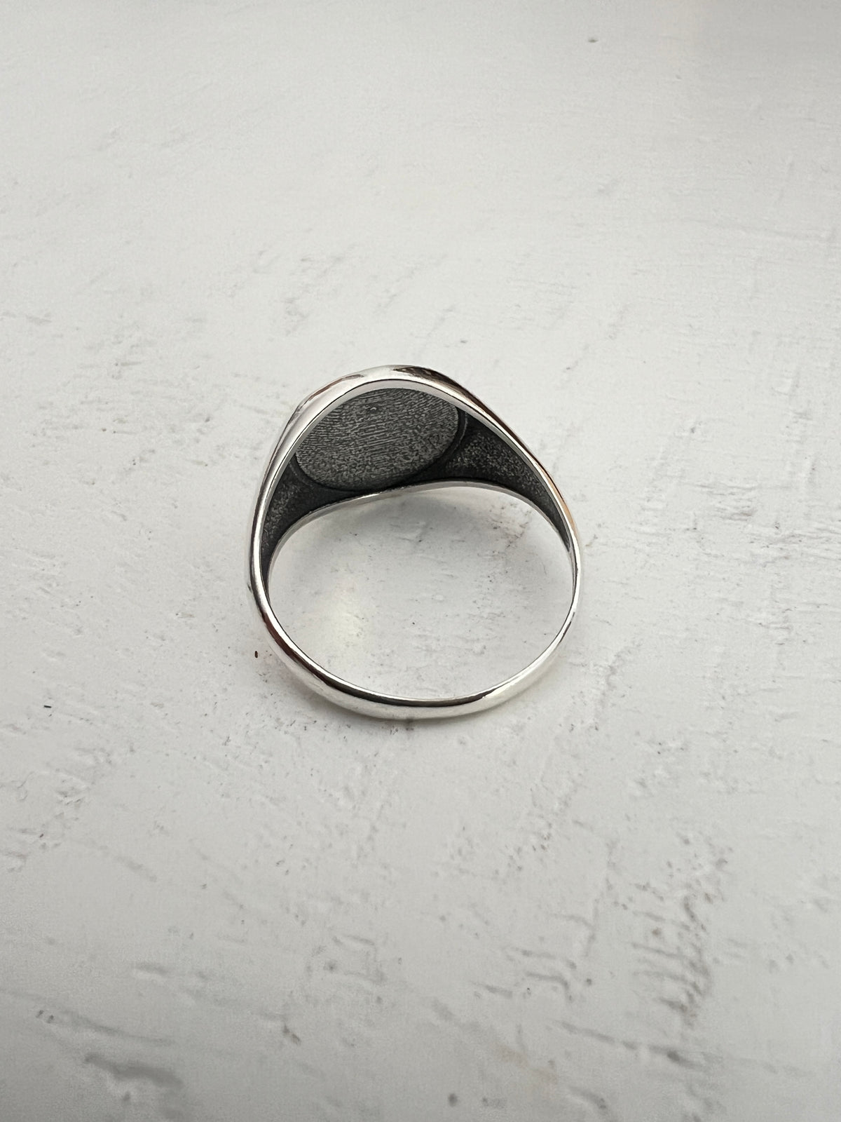 Eye of Horus Ring – Sterling Silver with 12mm Band Width