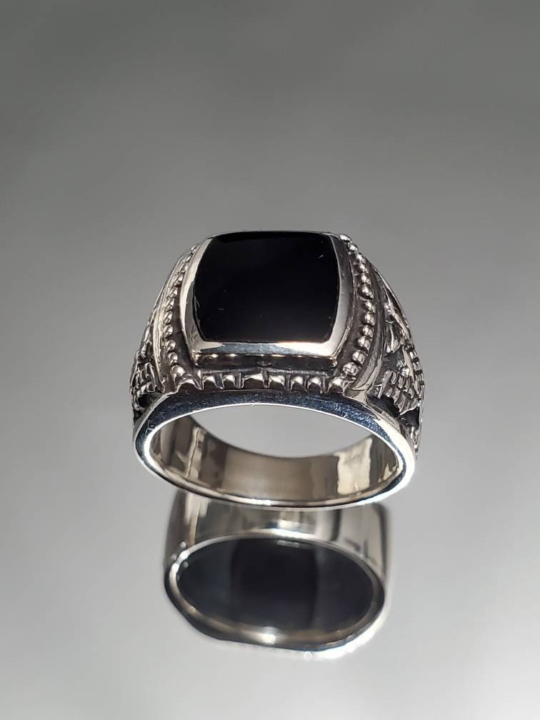 Kingsman Onyx Eagle Ring
