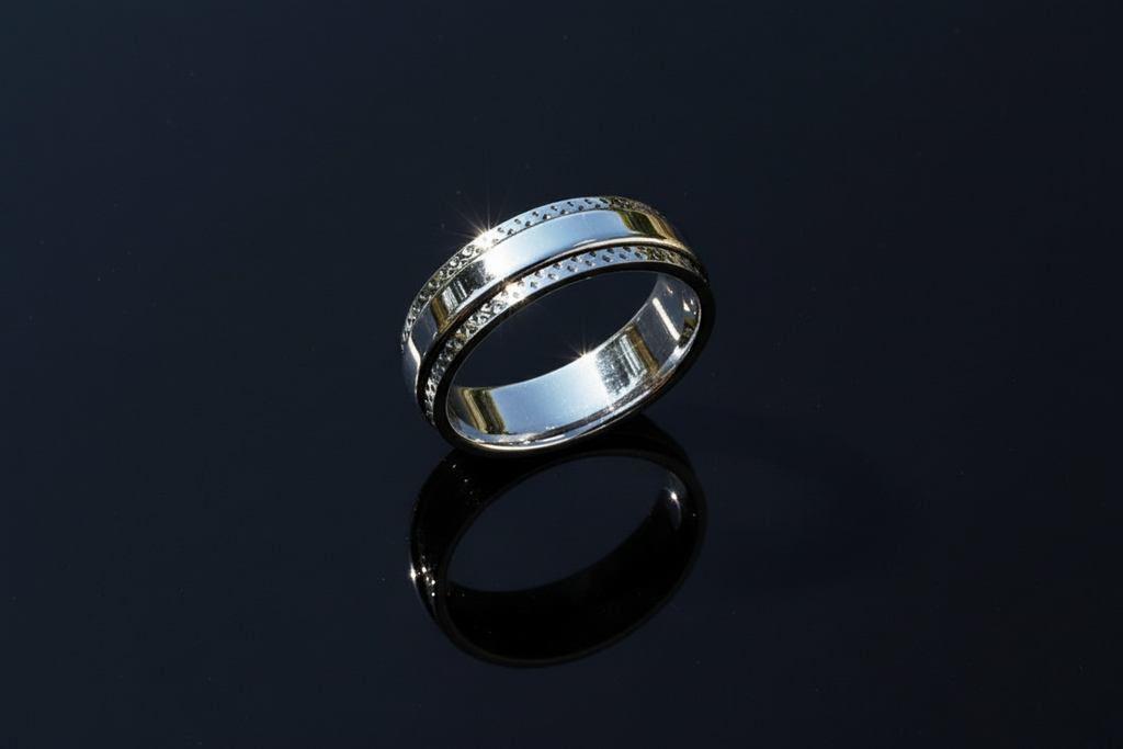Design Sterling Silver Spinner Ring