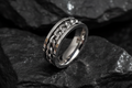 Chain link Spinner Stainless Steel Men's Ring