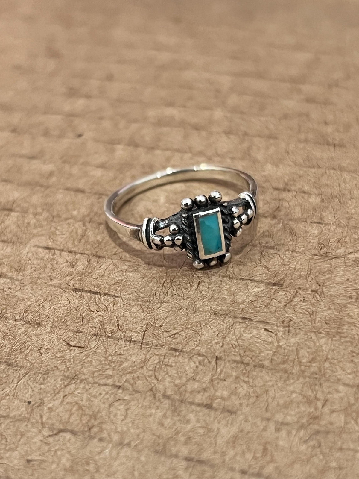Black Agate Signet Ring – Sterling Silver