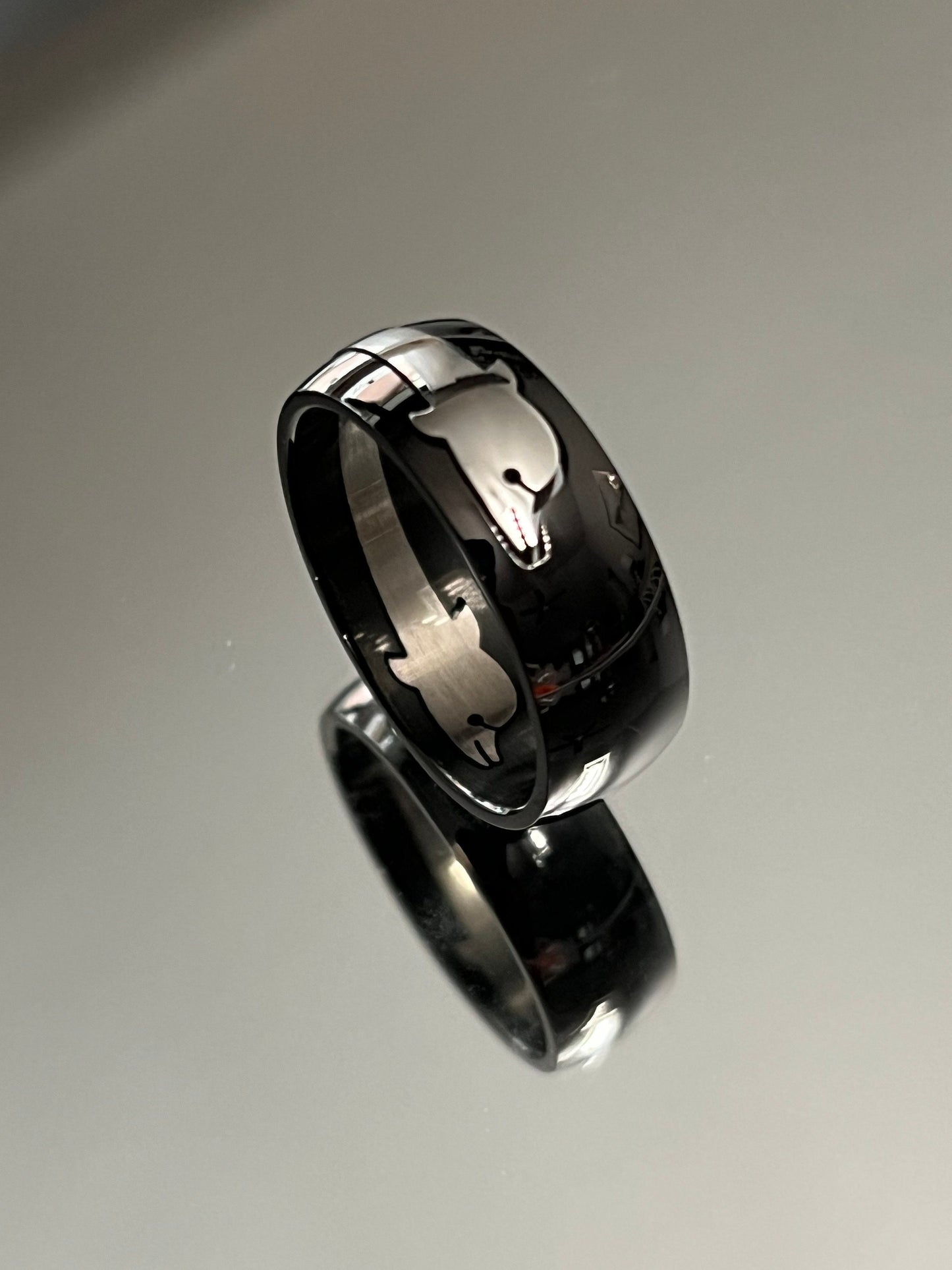 Dolphin Band Stainless Steel Men's Ring