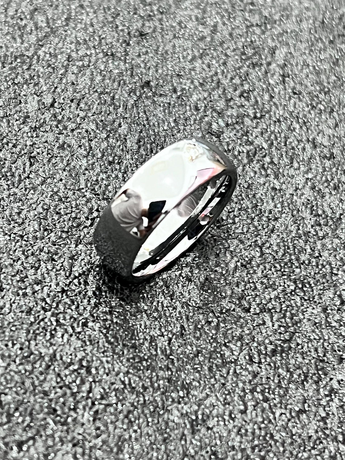 Scratch Gun Metal Unisex Wedding Ring – Tungsten