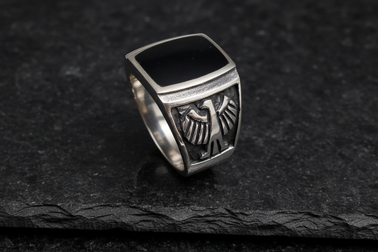 Onyx Kingsman Eagle Ring