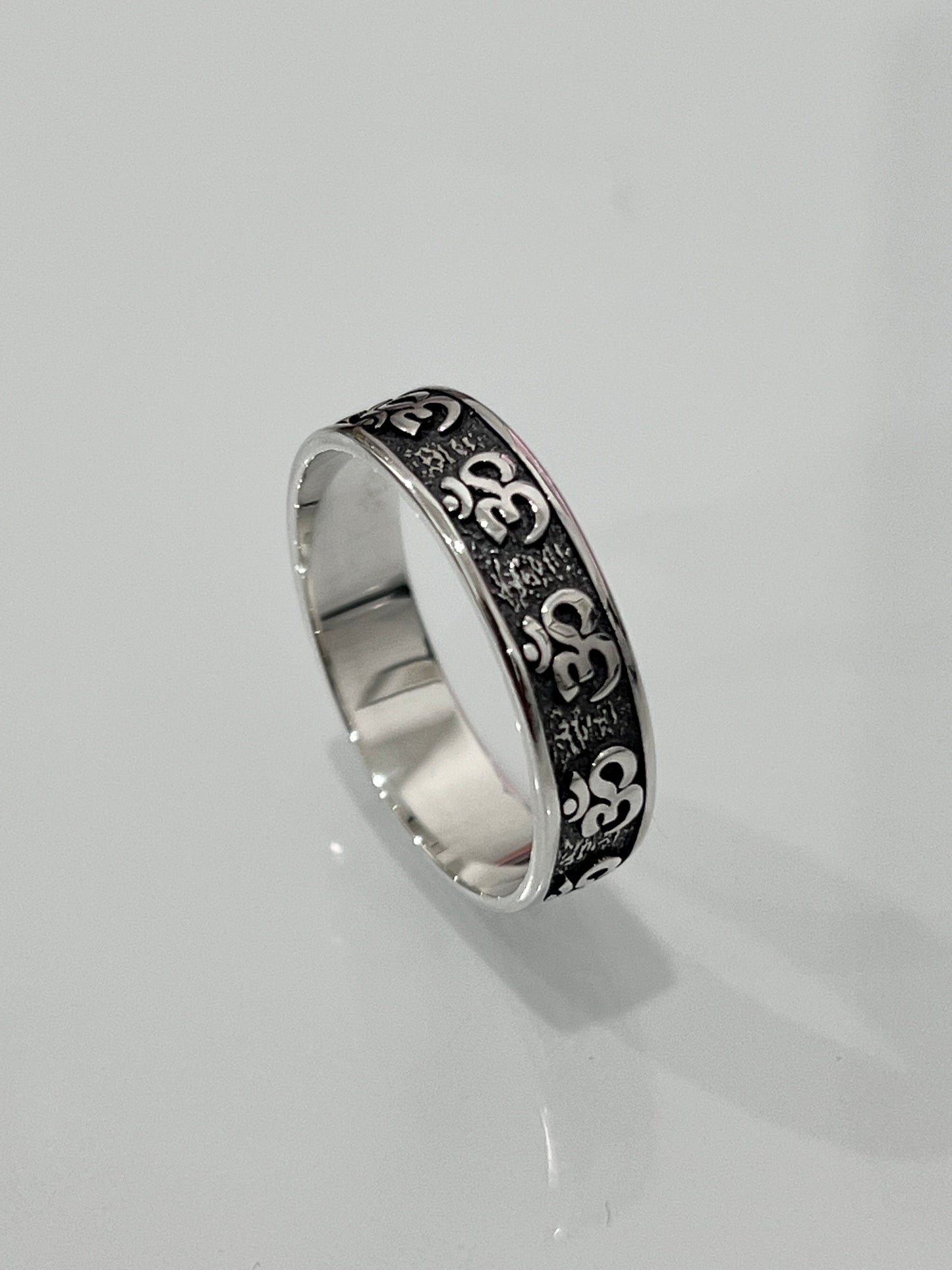 OM Ring Sterling Silver 6.2mm