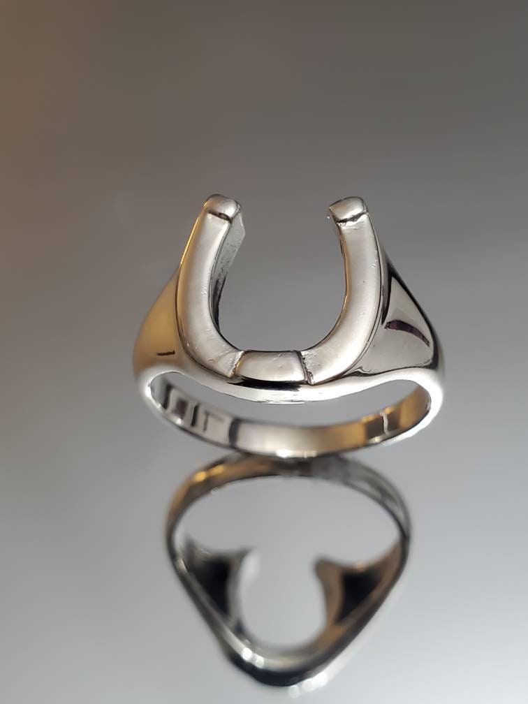 Horse Shoe Ring Lucky Horseshoe Equestrian Ring