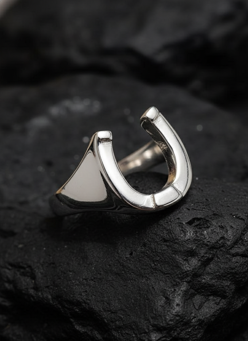 Horse Shoe Ring Lucky Horseshoe Equestrian Ring