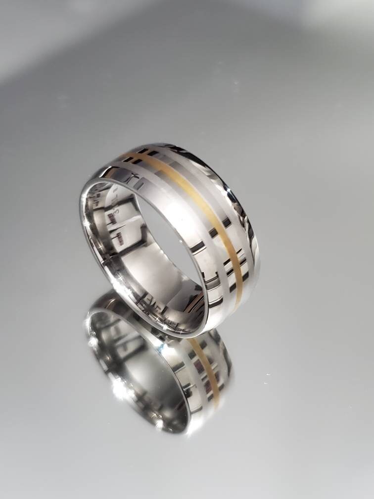 Simple Stainless Steel Men's Ring