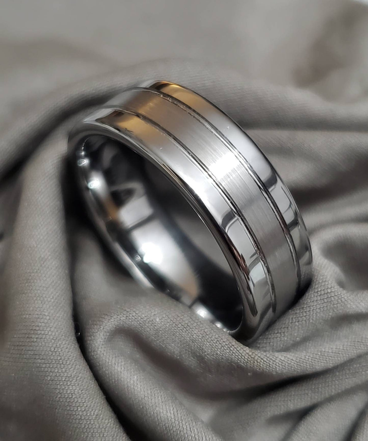 Men's Ring – Tungsten with 8mm Band Width