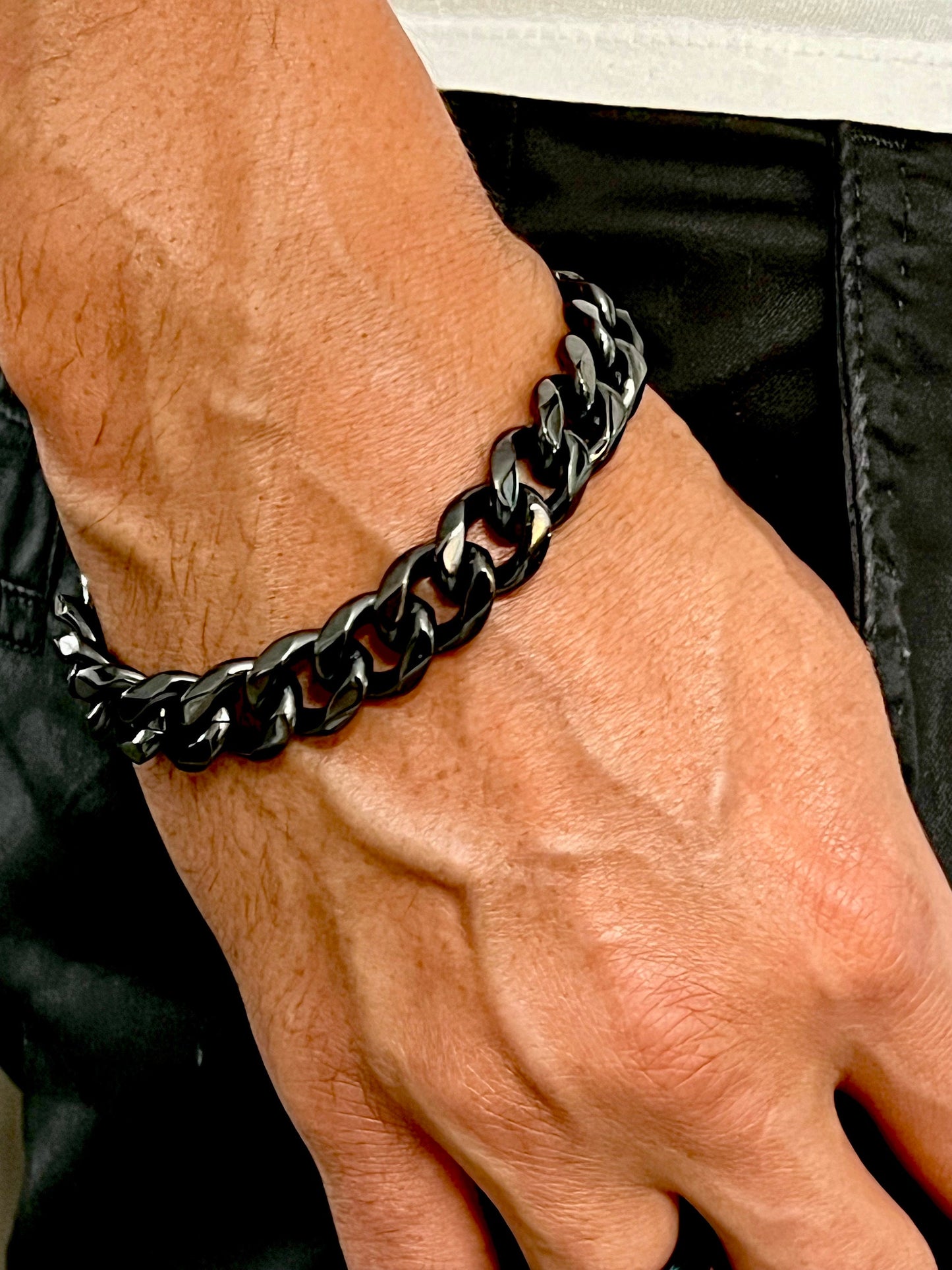 Black Cuban Link Bracelet