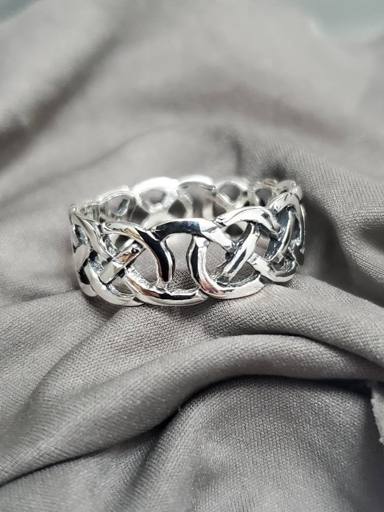 Celtic Sterling Silver Men's Ring