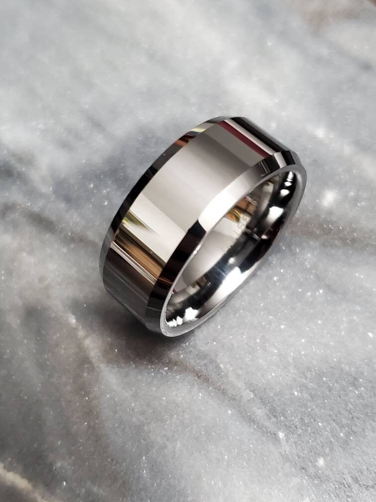 Simple Tungsten 8mm Tungsten Men's Band