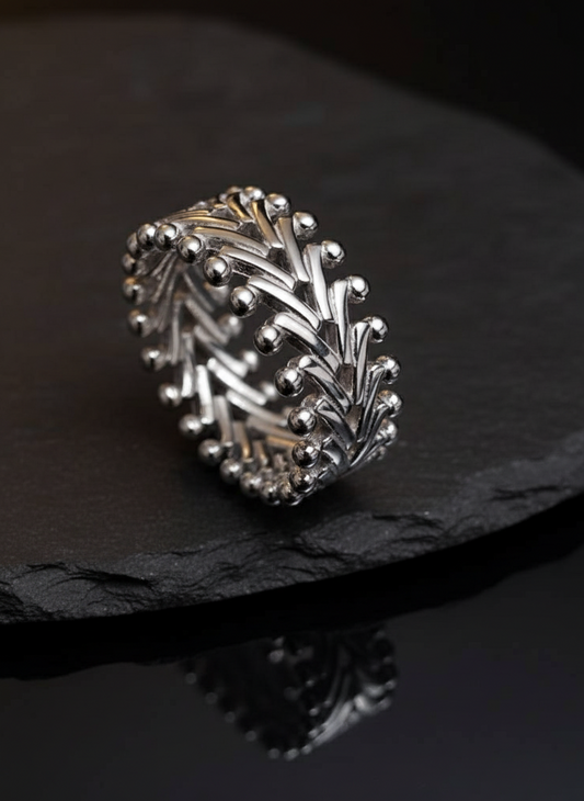 The Ultimate Silver Bold Statement Band,