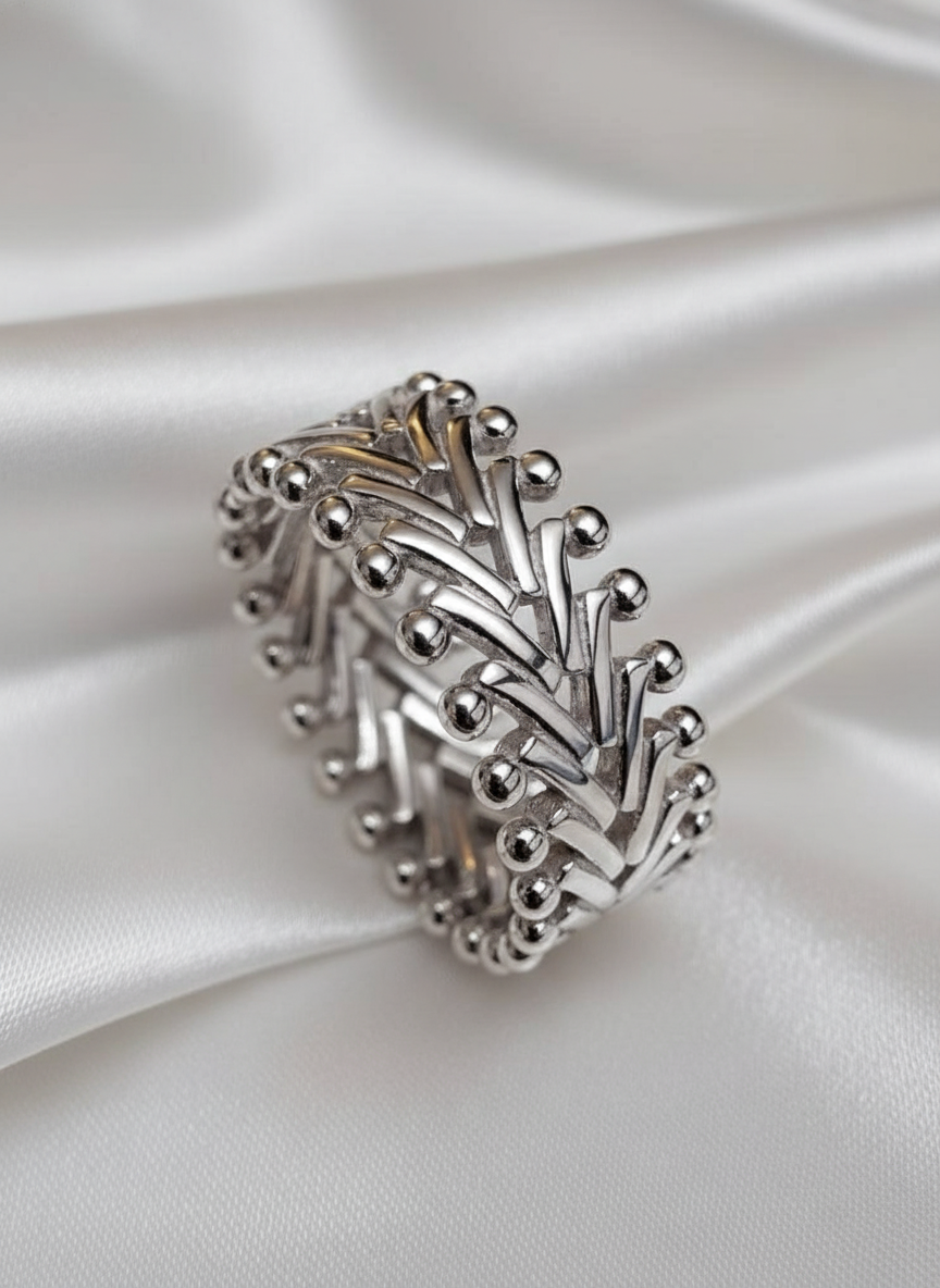 The Ultimate Silver Bold Statement Band,