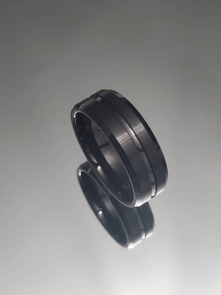 Midnight Men's Ring – Tungsten