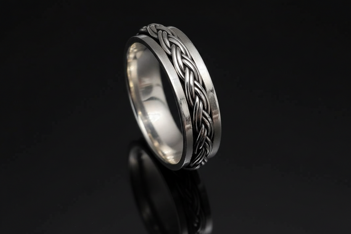 Braided Spinner Ring
