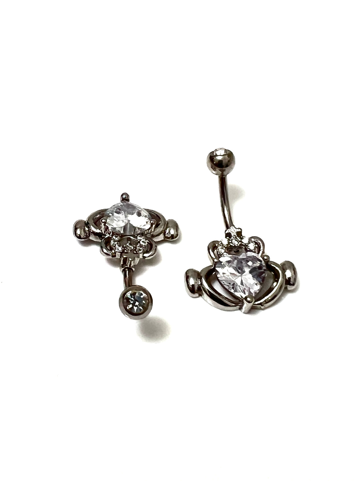 Claddagh Belly Button Ring – CZ Surgical Steel