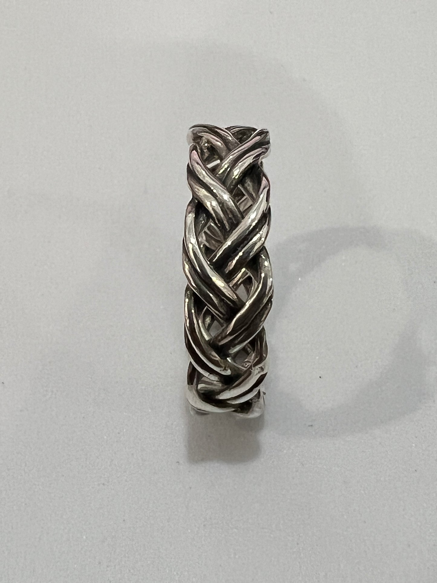 Braided 6mm Woven Unisex Wedding Ring or Daily Wear Band