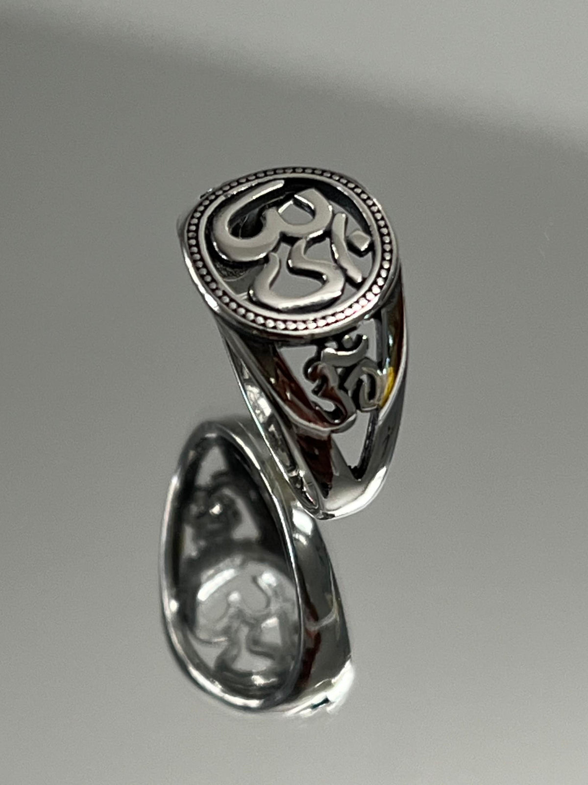 OM Ring – 925 Sterling Silver
