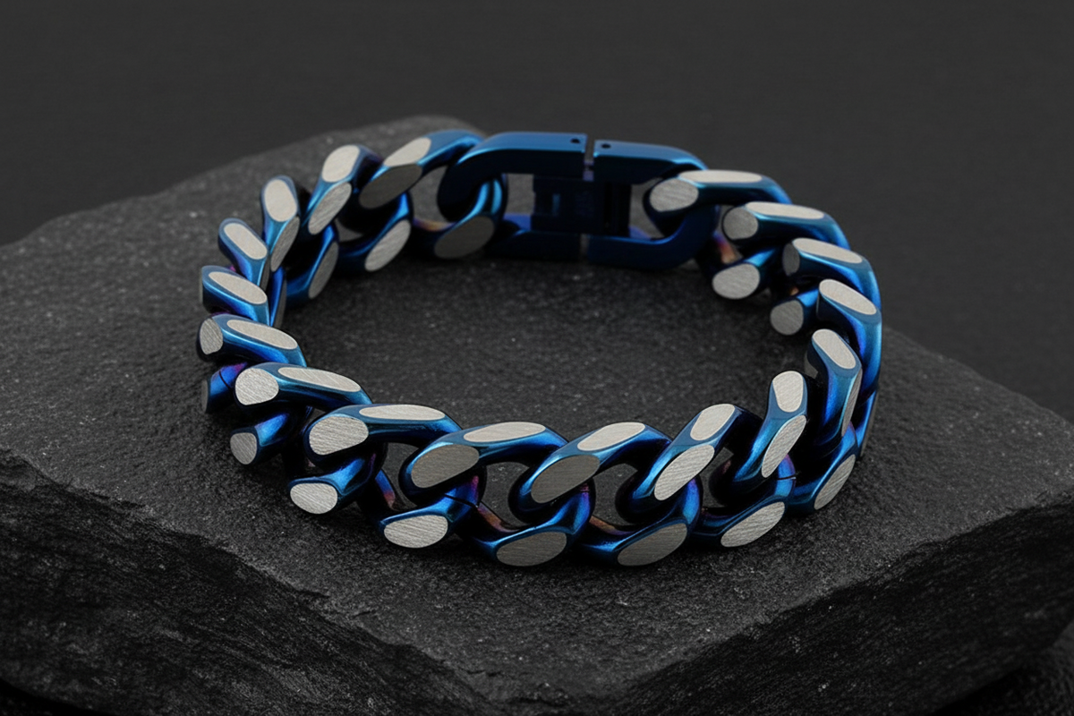 Blue Link Bracelet