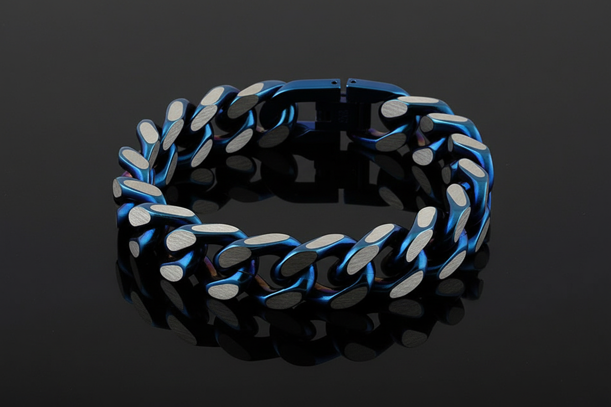 Blue Link Bracelet