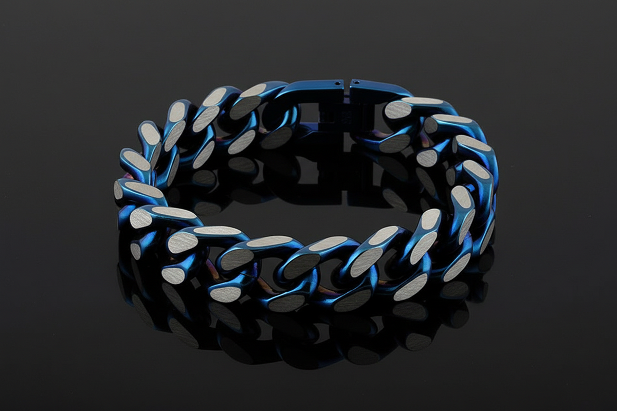 Blue Link Bracelet