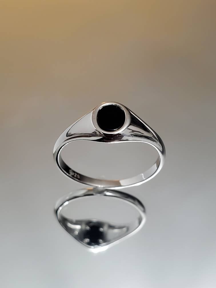 Simple Signet Stone Ring